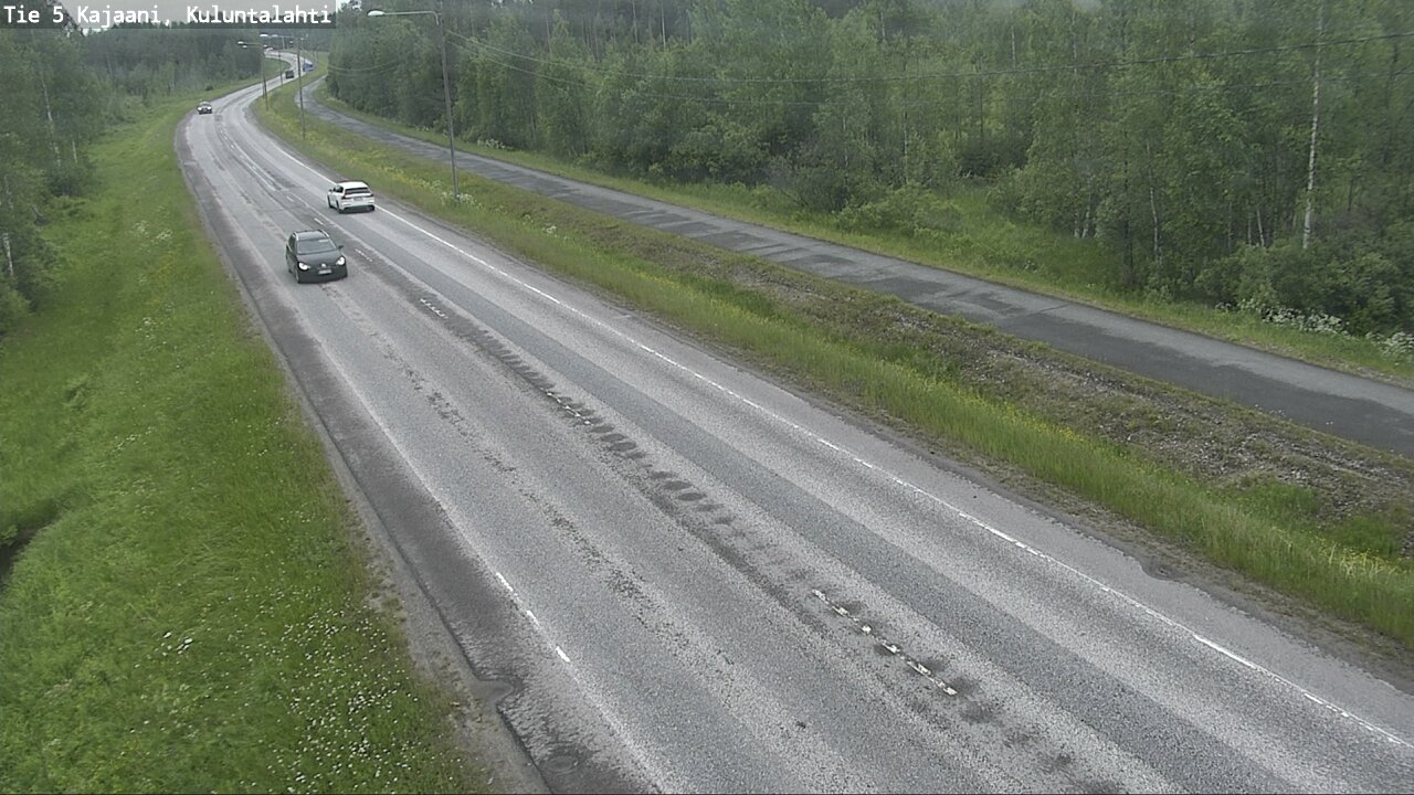 Weather Camera Image Väg 5 Kajaani, Kuluntalahti, Kajaani, Kainuu