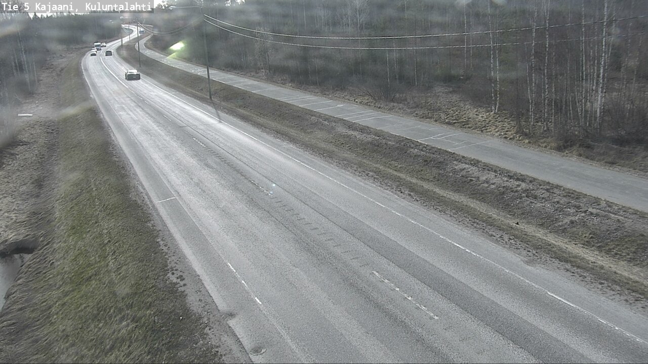 Weather Camera Image Väg 5 Kajaani, Kuluntalahti, Kajaani, Kainuu