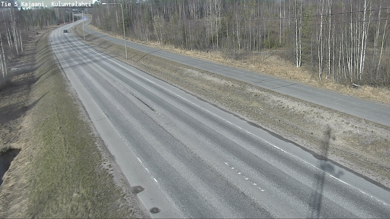 Weather Camera Image Väg 5 Kajaani, Kuluntalahti, Kajaani, Kainuu