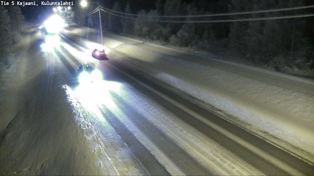 Weather Camera Image Road 5 Kajaani, Kuluntalahti, Kajaani, Kainuu