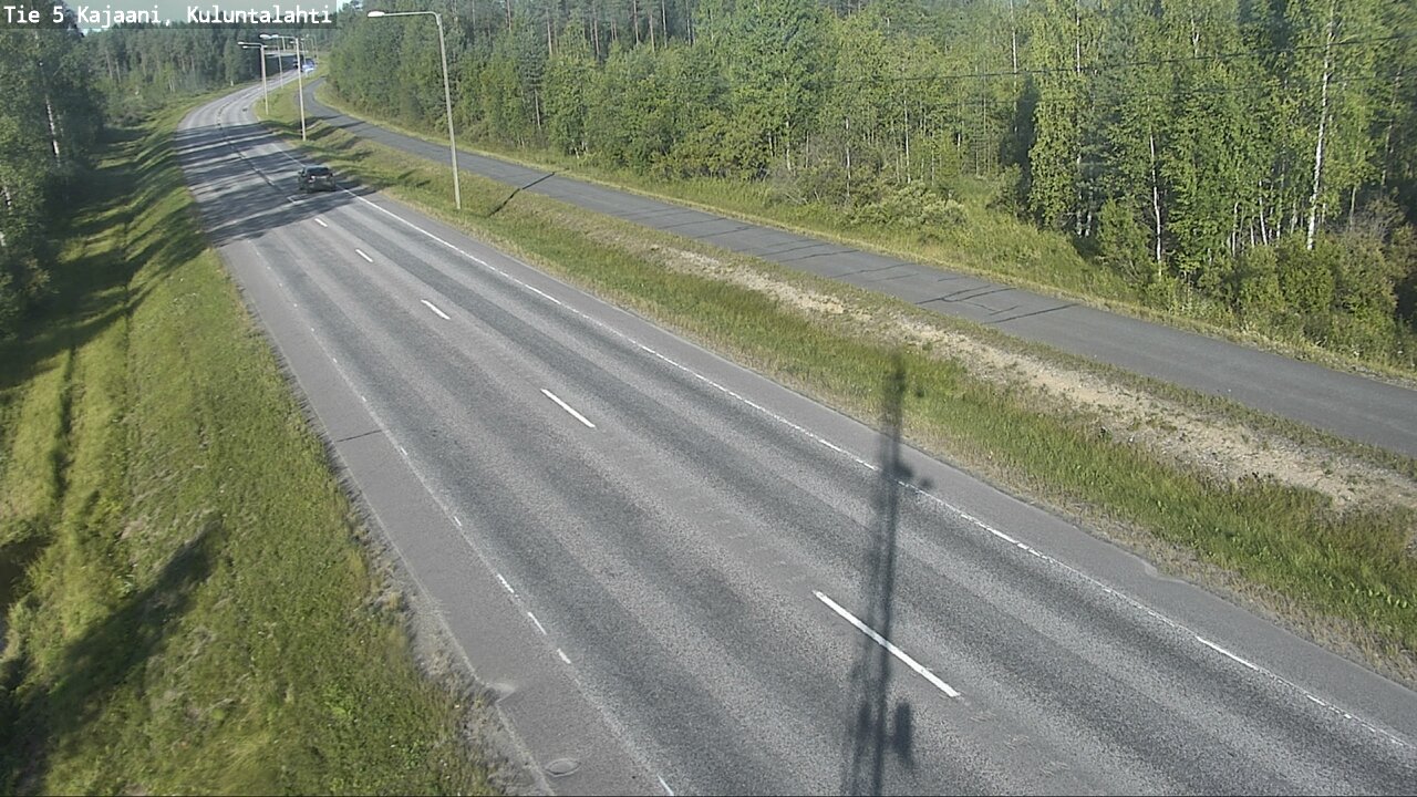 Weather Camera Image Väg 5 Kajaani, Kuluntalahti, Kajaani, Kainuu