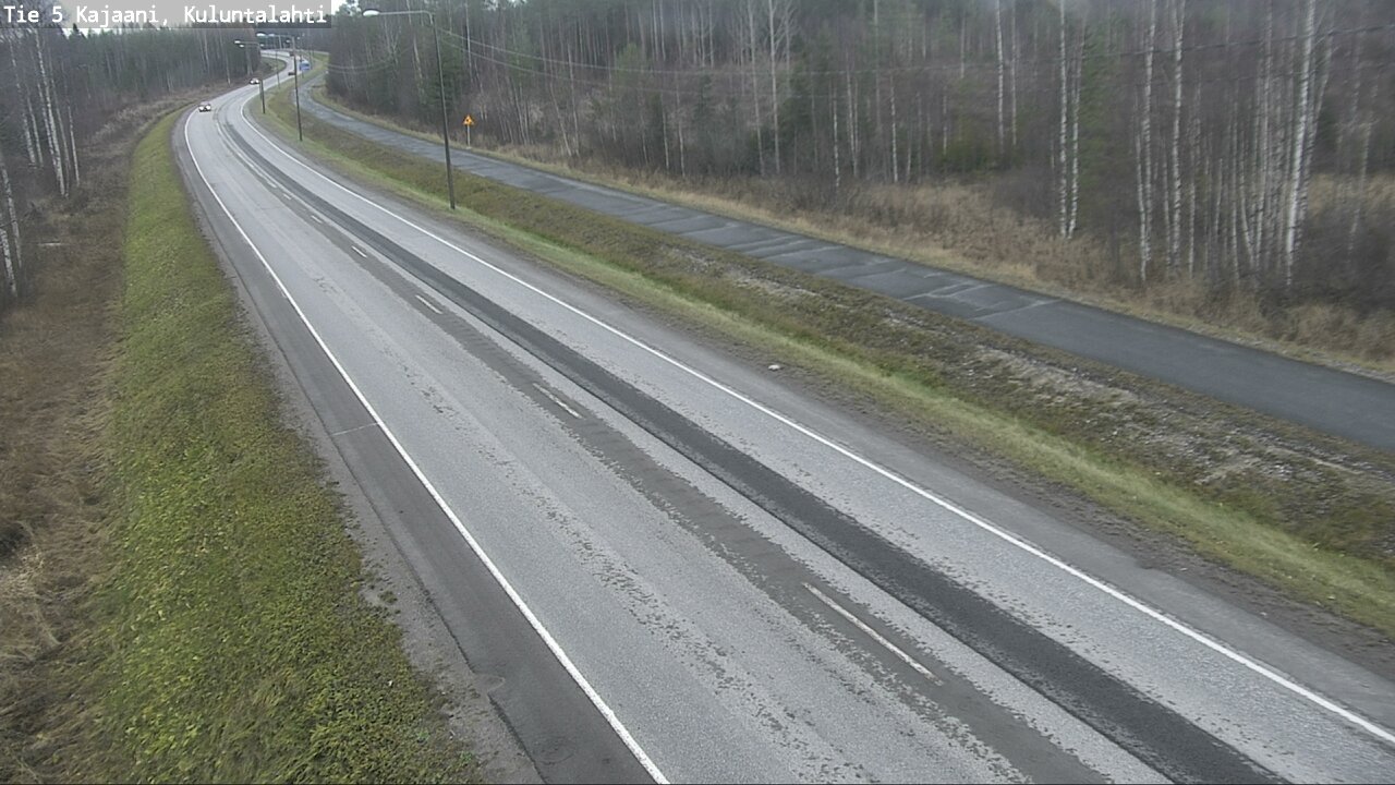 Weather Camera Image Väg 5 Kajaani, Kuluntalahti, Kajaani, Kainuu
