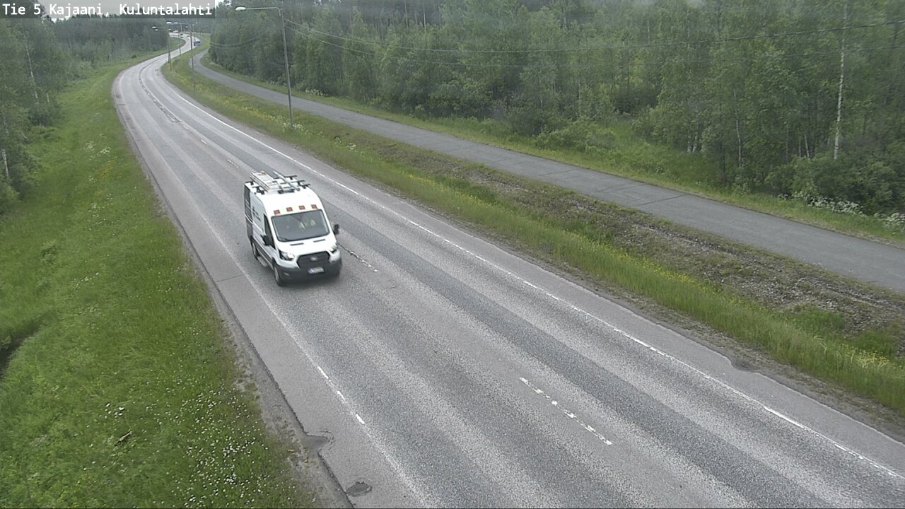 Weather Camera Image Väg 5 Kajaani, Kuluntalahti, Kajaani, Kainuu