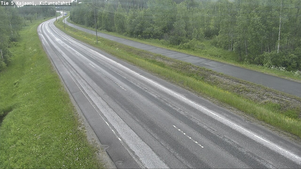 Weather Camera Image Väg 5 Kajaani, Kuluntalahti, Kajaani, Kainuu
