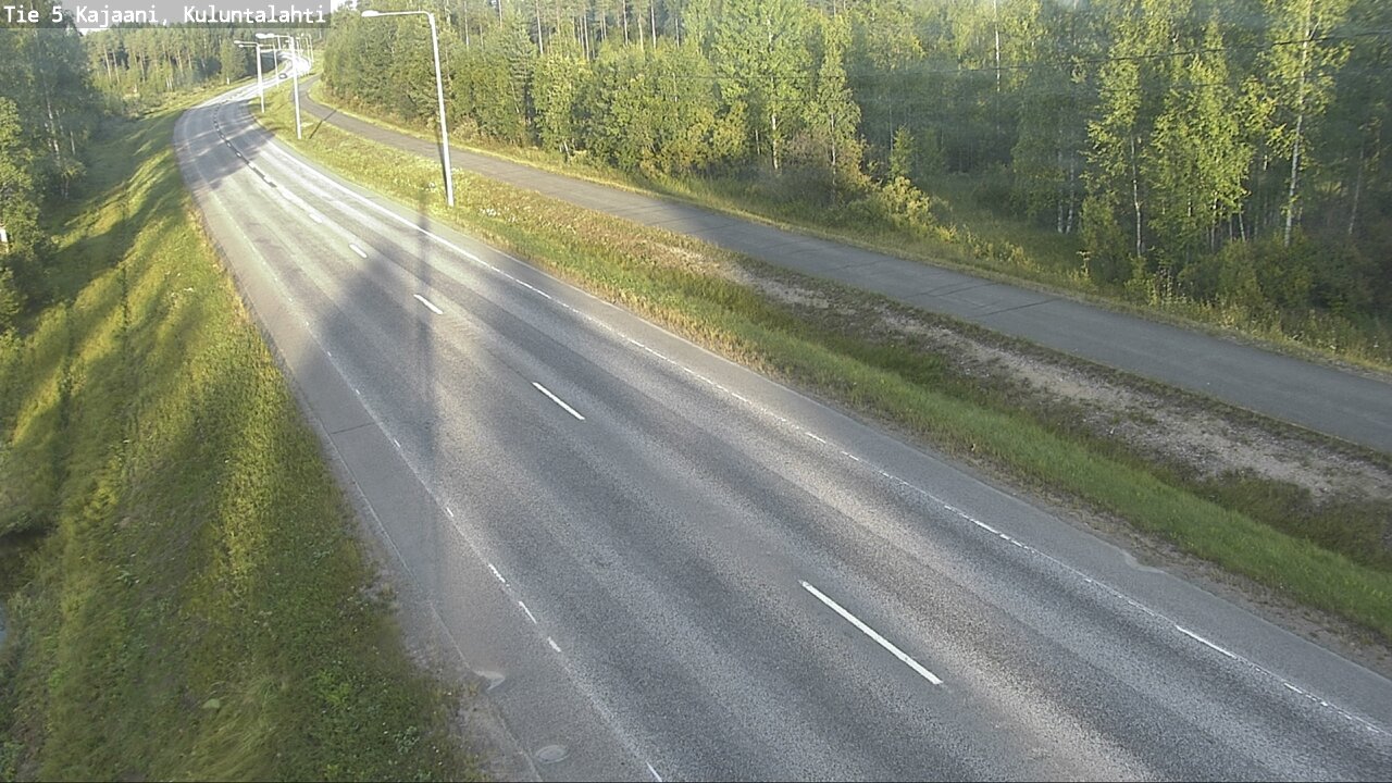 Weather Camera Image Väg 5 Kajaani, Kuluntalahti, Kajaani, Kainuu