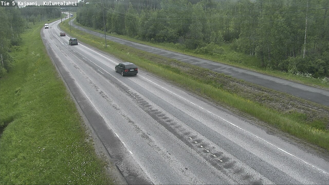 Weather Camera Image Väg 5 Kajaani, Kuluntalahti, Kajaani, Kainuu