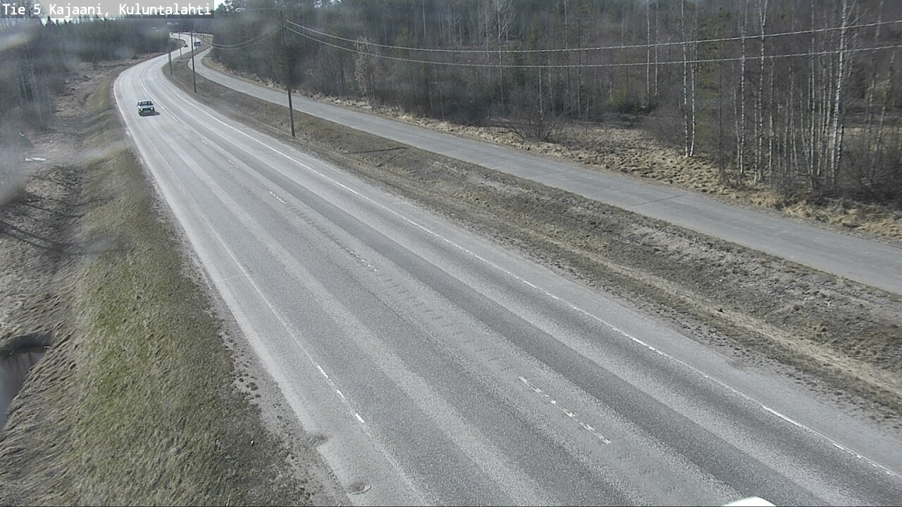 Weather Camera Image Väg 5 Kajaani, Kuluntalahti, Kajaani, Kainuu