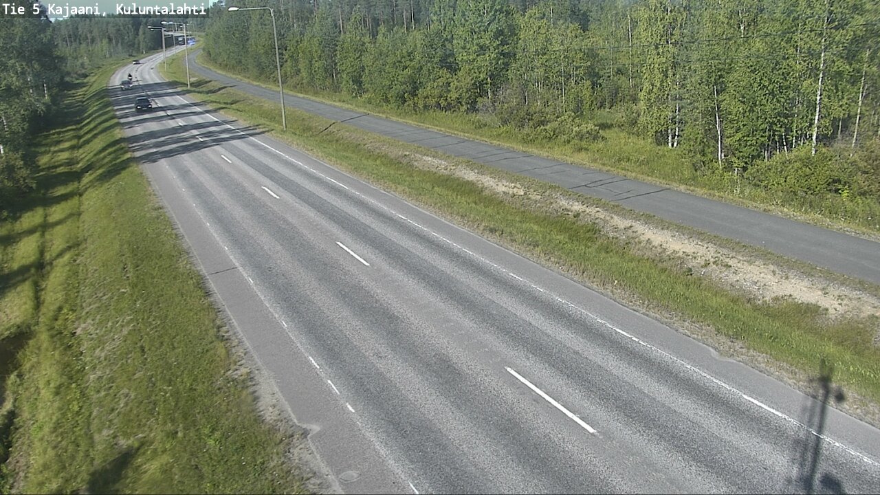 Weather Camera Image Väg 5 Kajaani, Kuluntalahti, Kajaani, Kainuu