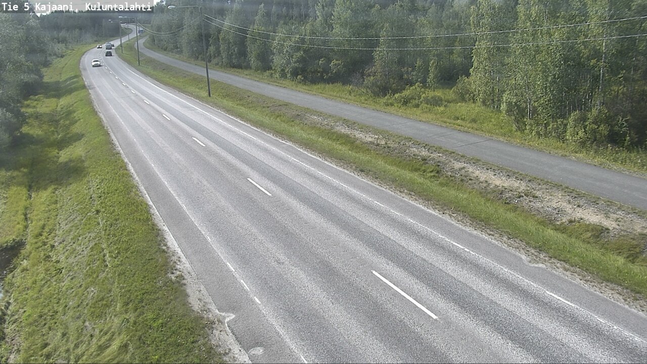 Weather Camera Image Väg 5 Kajaani, Kuluntalahti, Kajaani, Kainuu