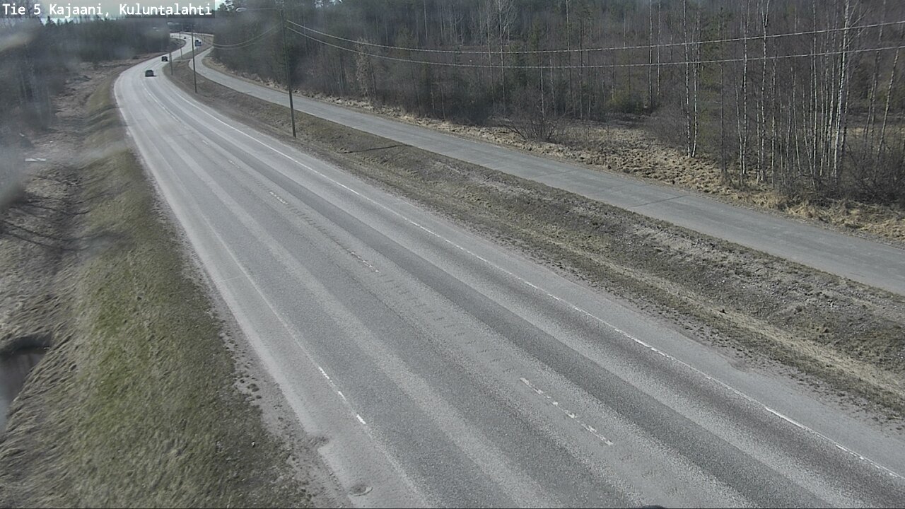 Weather Camera Image Väg 5 Kajaani, Kuluntalahti, Kajaani, Kainuu