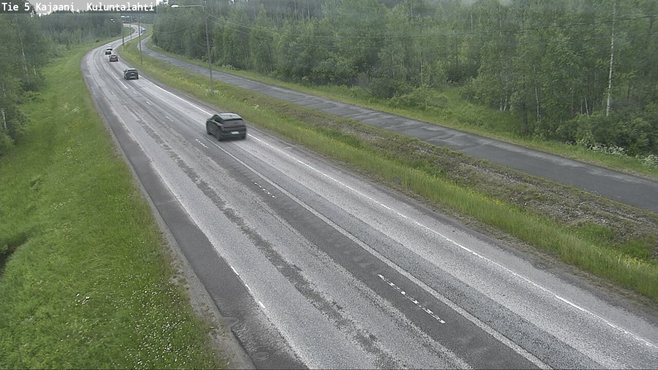 Weather Camera Image Väg 5 Kajaani, Kuluntalahti, Kajaani, Kainuu