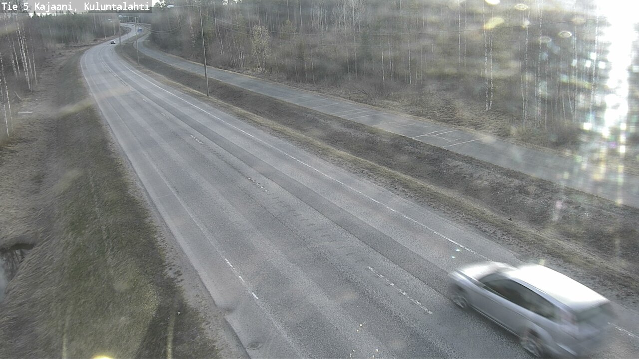 Weather Camera Image Väg 5 Kajaani, Kuluntalahti, Kajaani, Kainuu