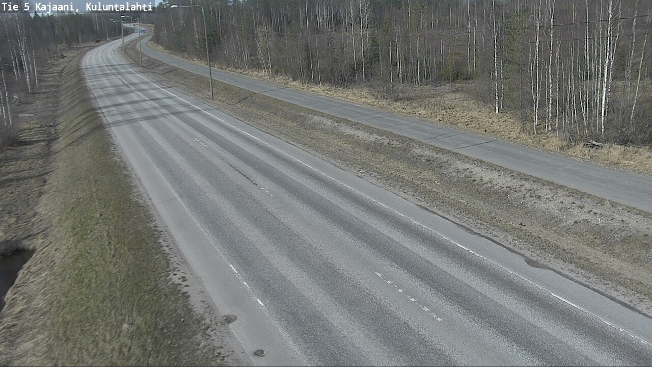 Weather Camera Image Väg 5 Kajaani, Kuluntalahti, Kajaani, Kainuu