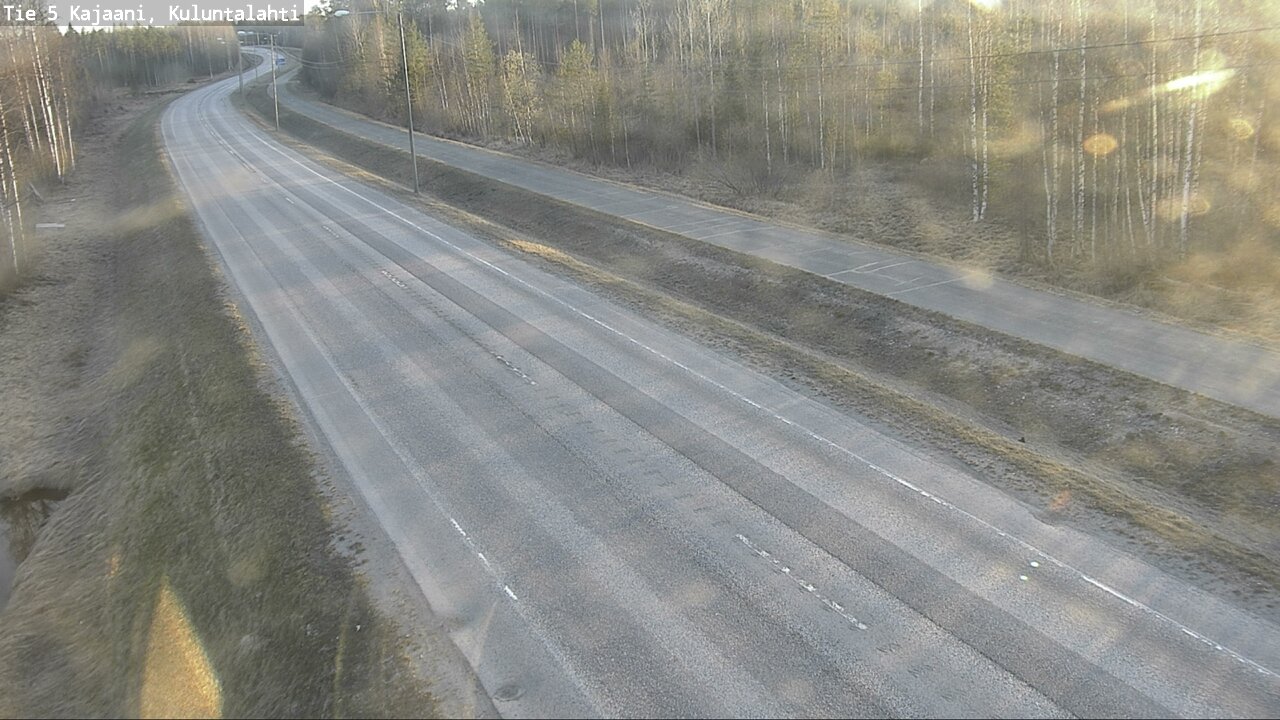 Weather Camera Image Väg 5 Kajaani, Kuluntalahti, Kajaani, Kainuu