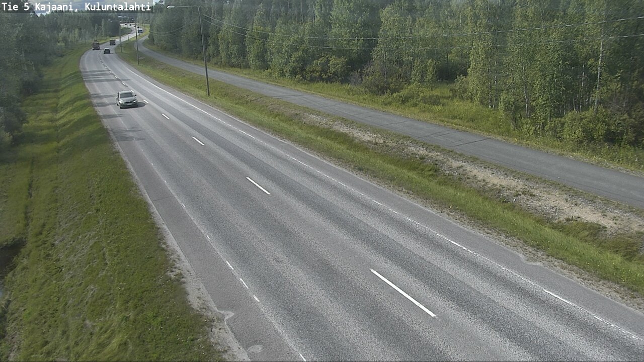 Weather Camera Image Väg 5 Kajaani, Kuluntalahti, Kajaani, Kainuu