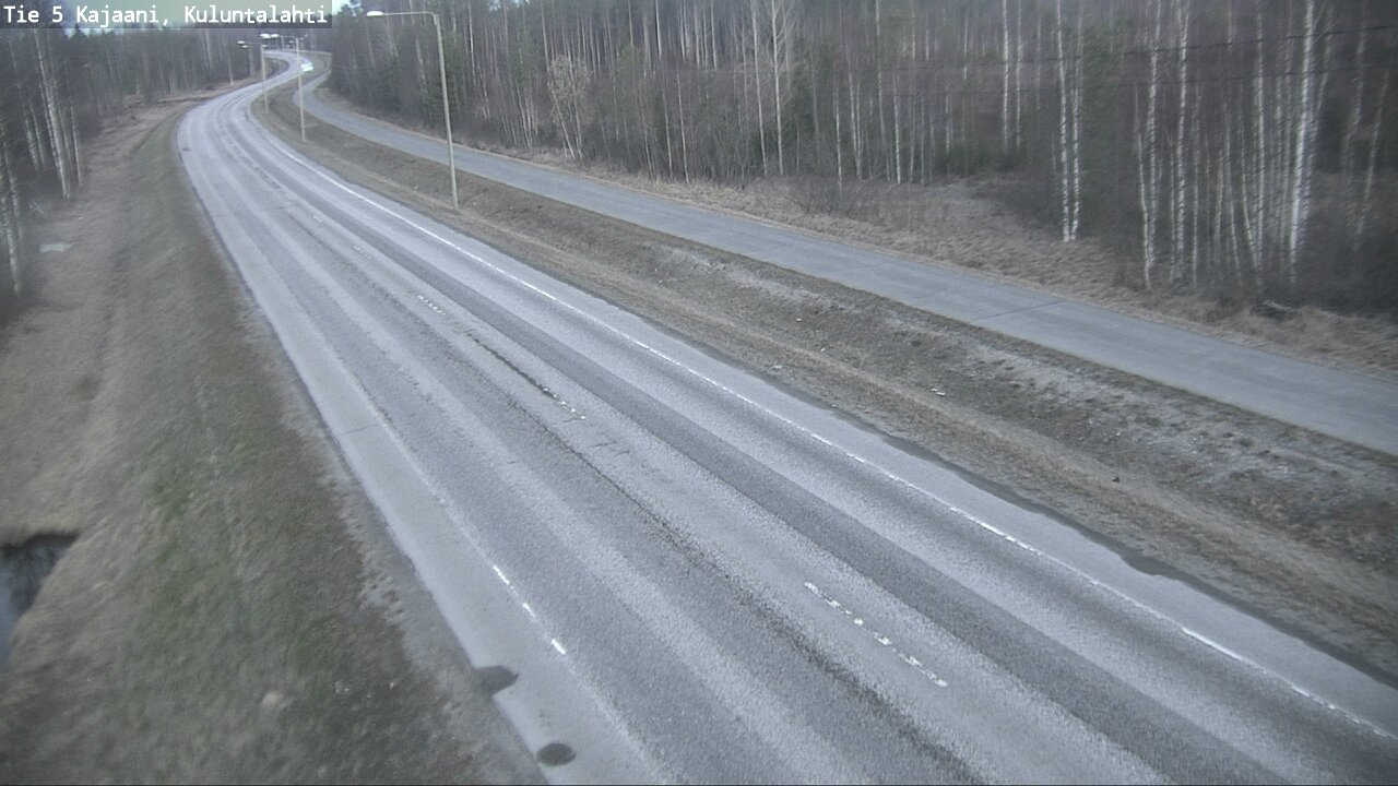 Weather Camera Image Väg 5 Kajaani, Kuluntalahti, Kajaani, Kainuu