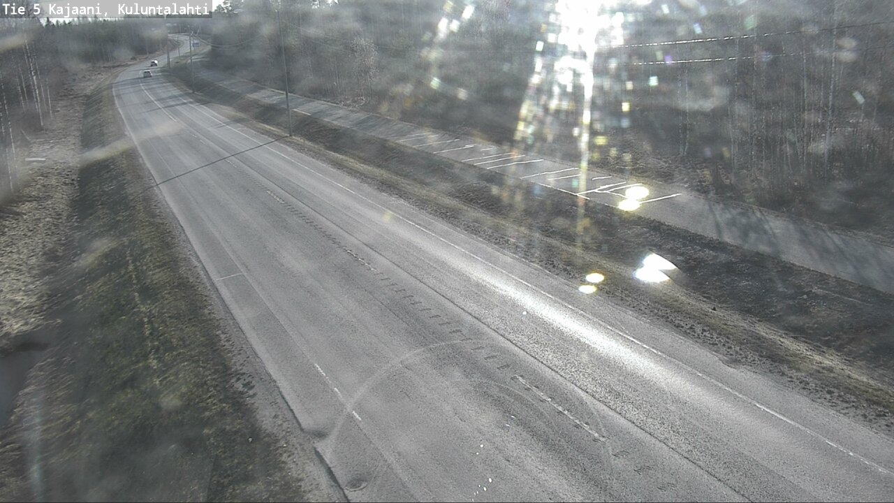 Weather Camera Image Väg 5 Kajaani, Kuluntalahti, Kajaani, Kainuu