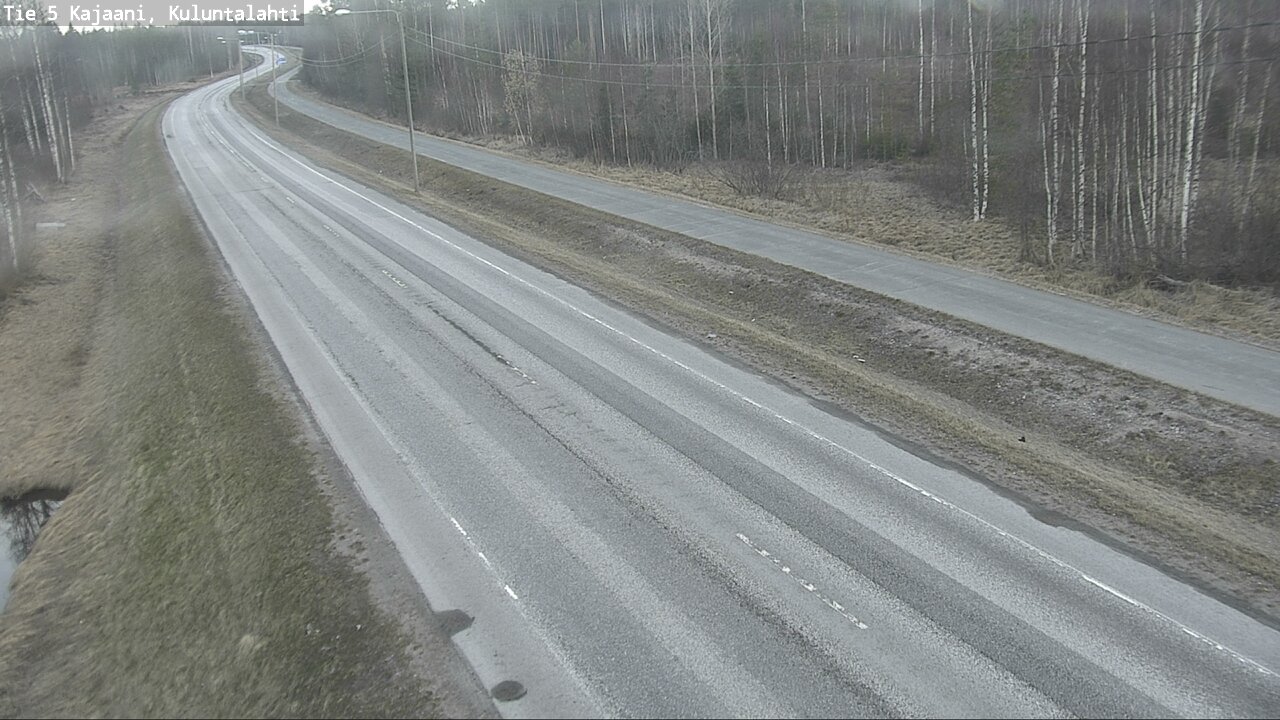 Weather Camera Image Väg 5 Kajaani, Kuluntalahti, Kajaani, Kainuu