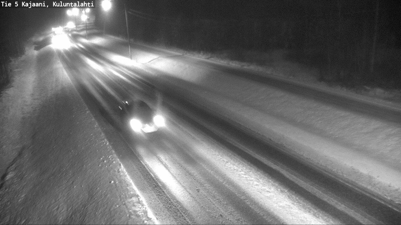 Weather Camera Image Väg 5 Kajaani, Kuluntalahti, Kajaani, Kainuu