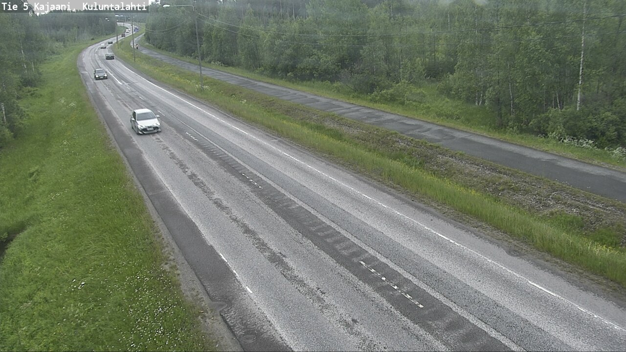 Weather Camera Image Väg 5 Kajaani, Kuluntalahti, Kajaani, Kainuu