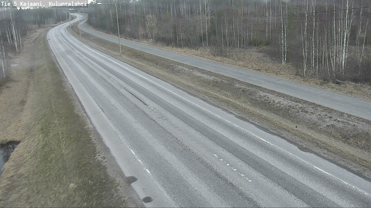 Weather Camera Image Väg 5 Kajaani, Kuluntalahti, Kajaani, Kainuu
