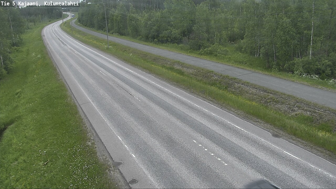 Weather Camera Image Väg 5 Kajaani, Kuluntalahti, Kajaani, Kainuu
