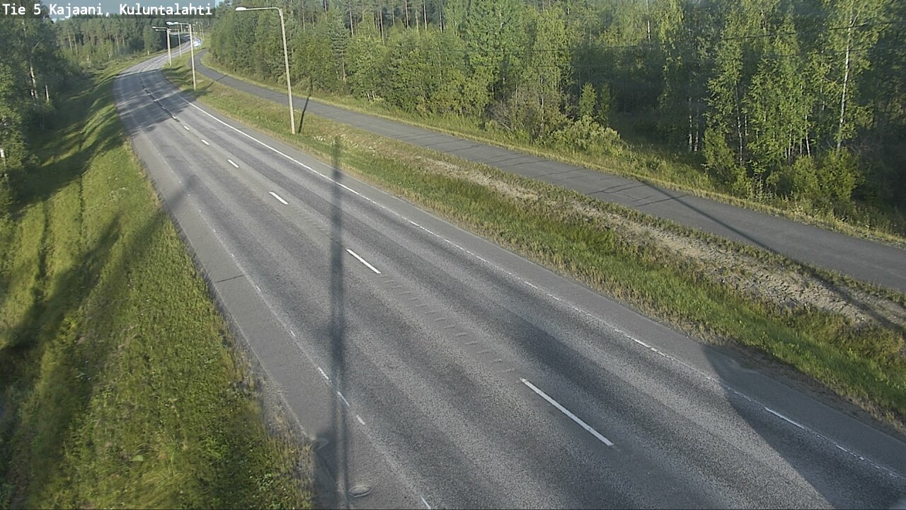 Weather Camera Image Väg 5 Kajaani, Kuluntalahti, Kajaani, Kainuu