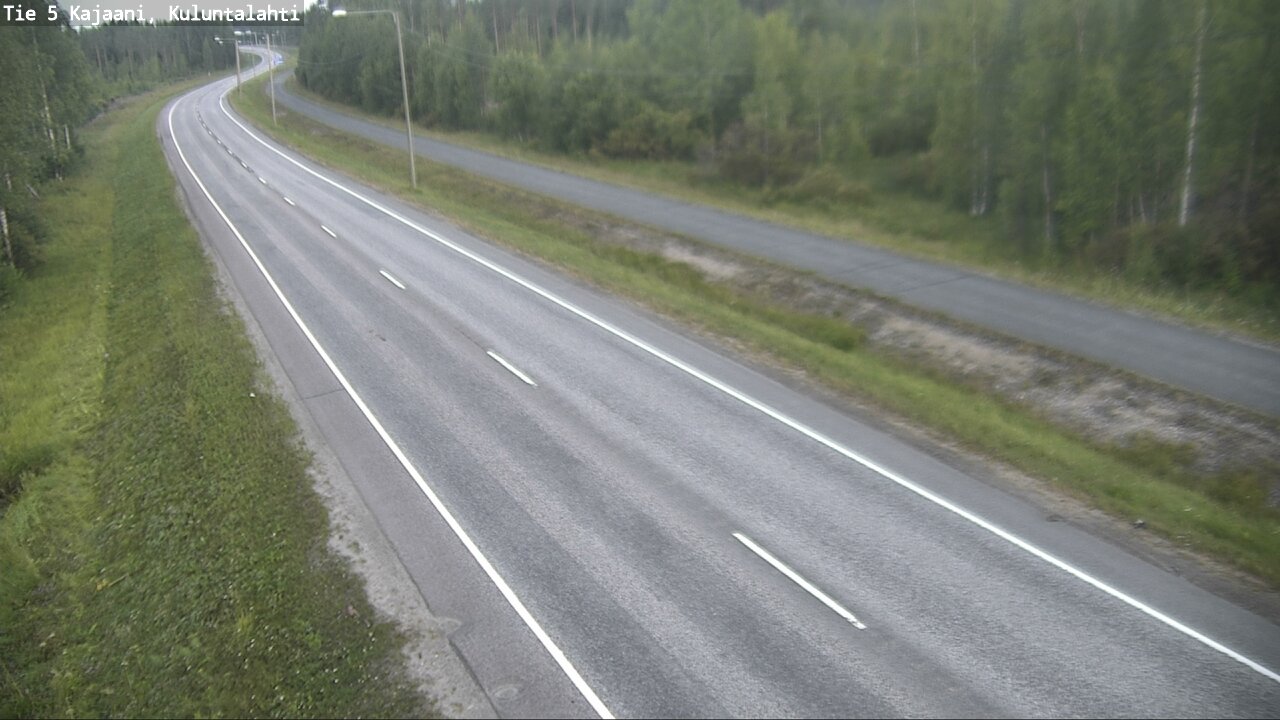 Weather Camera Image Väg 5 Kajaani, Kuluntalahti, Kajaani, Kainuu