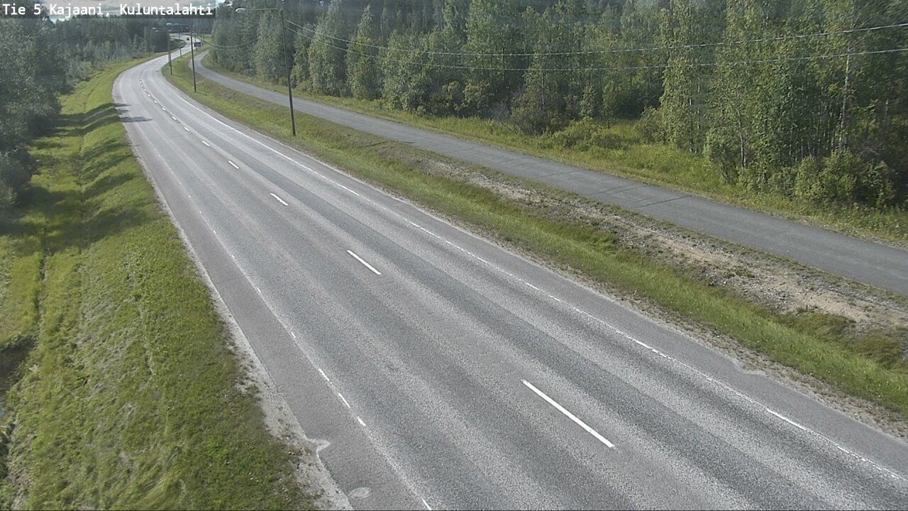 Weather Camera Image Väg 5 Kajaani, Kuluntalahti, Kajaani, Kainuu