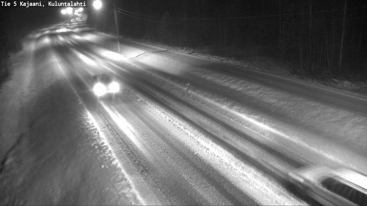 Weather Camera Image Väg 5 Kajaani, Kuluntalahti, Kajaani, Kainuu