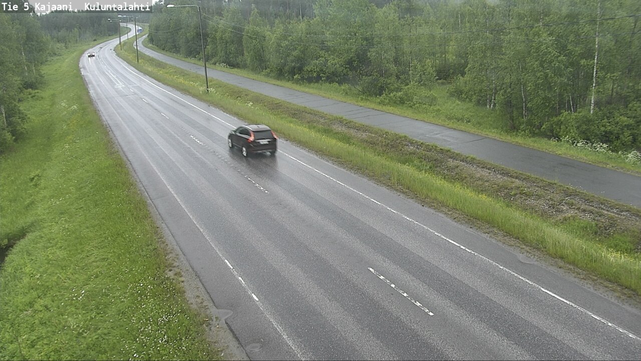 Weather Camera Image Väg 5 Kajaani, Kuluntalahti, Kajaani, Kainuu