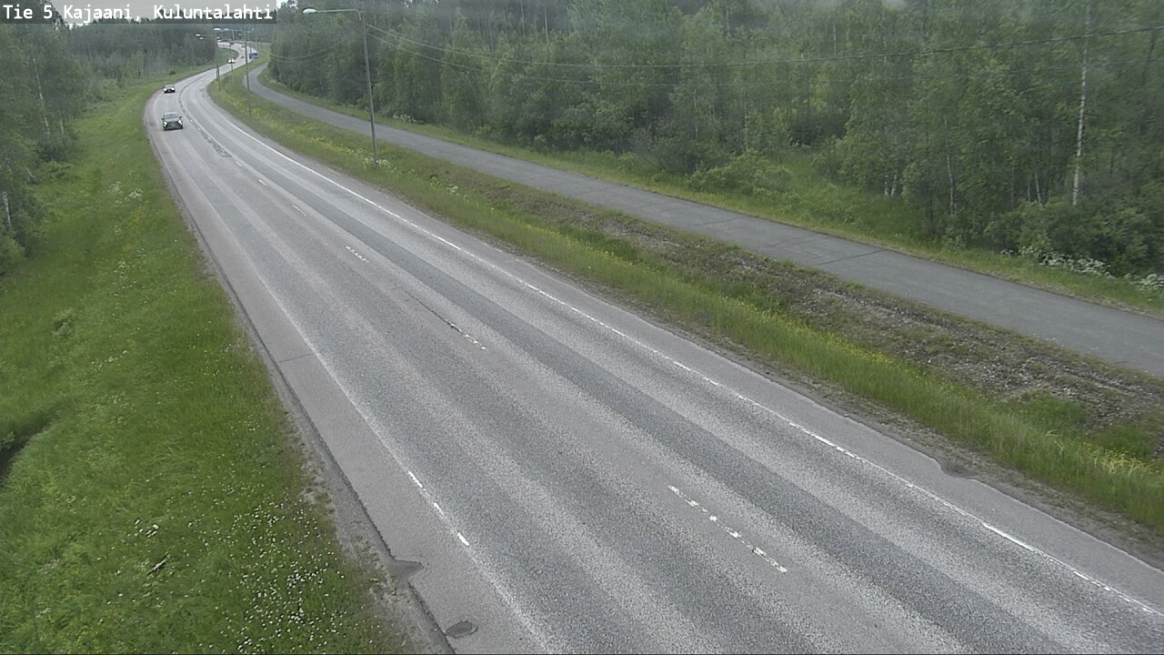 Weather Camera Image Väg 5 Kajaani, Kuluntalahti, Kajaani, Kainuu