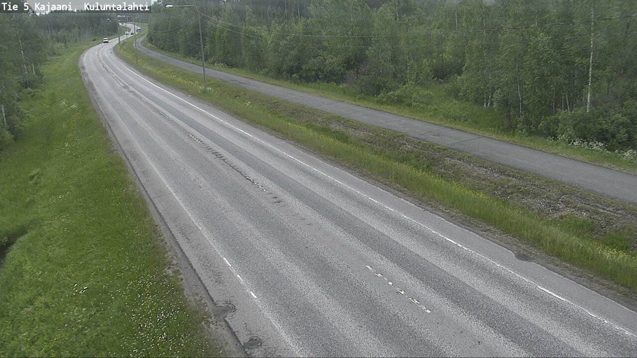 Weather Camera Image Väg 5 Kajaani, Kuluntalahti, Kajaani, Kainuu