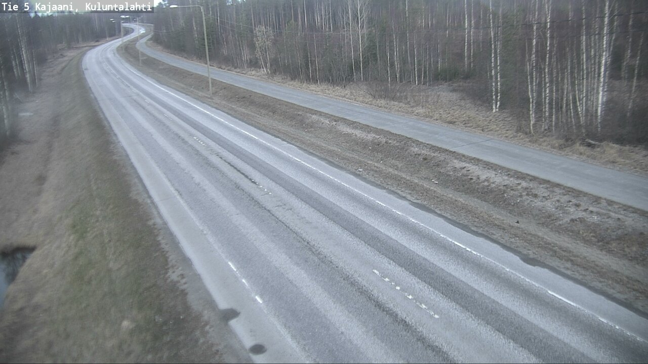 Weather Camera Image Väg 5 Kajaani, Kuluntalahti, Kajaani, Kainuu