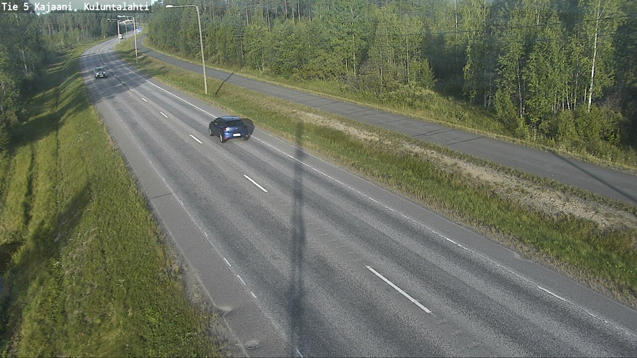 Weather Camera Image Väg 5 Kajaani, Kuluntalahti, Kajaani, Kainuu