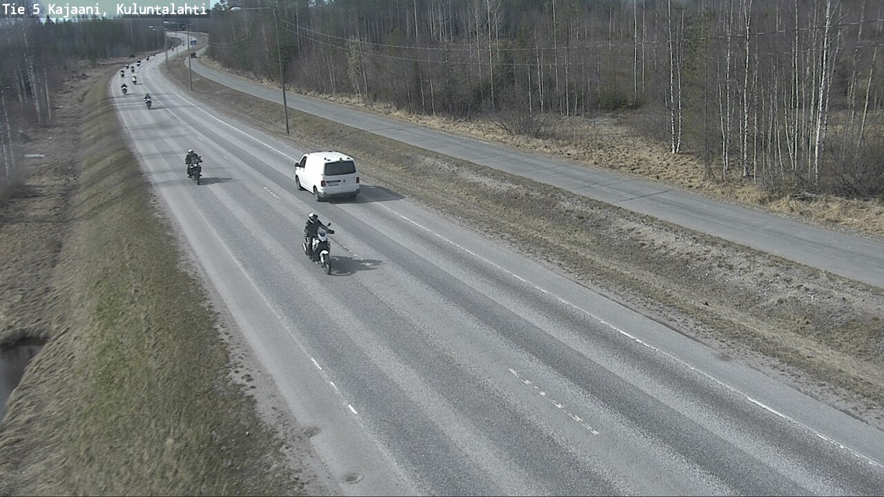Weather Camera Image Väg 5 Kajaani, Kuluntalahti, Kajaani, Kainuu