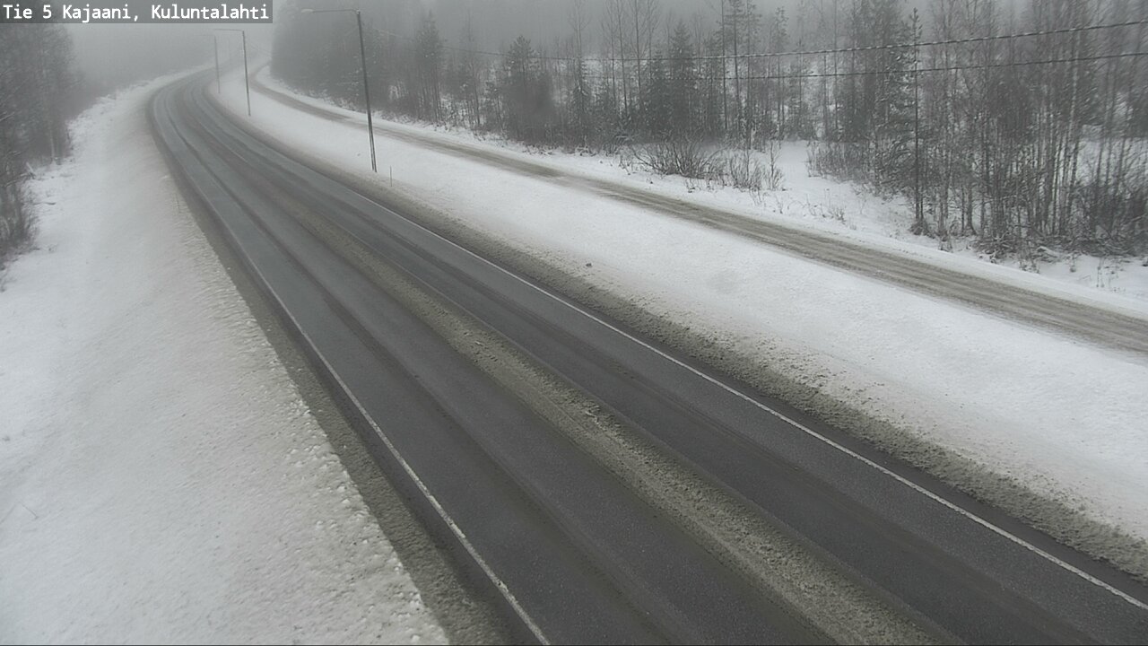 Weather Camera Image Väg 5 Kajaani, Kuluntalahti, Kajaani, Kainuu