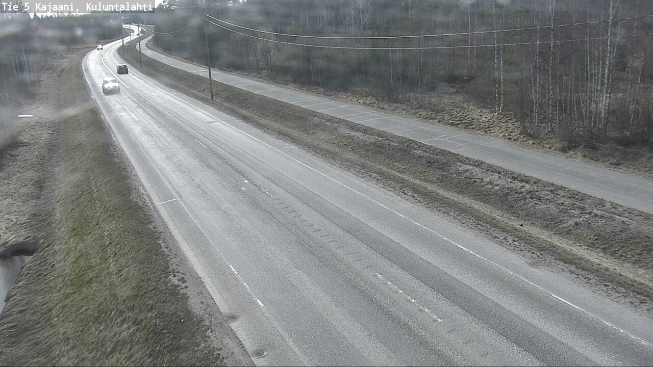 Weather Camera Image Väg 5 Kajaani, Kuluntalahti, Kajaani, Kainuu