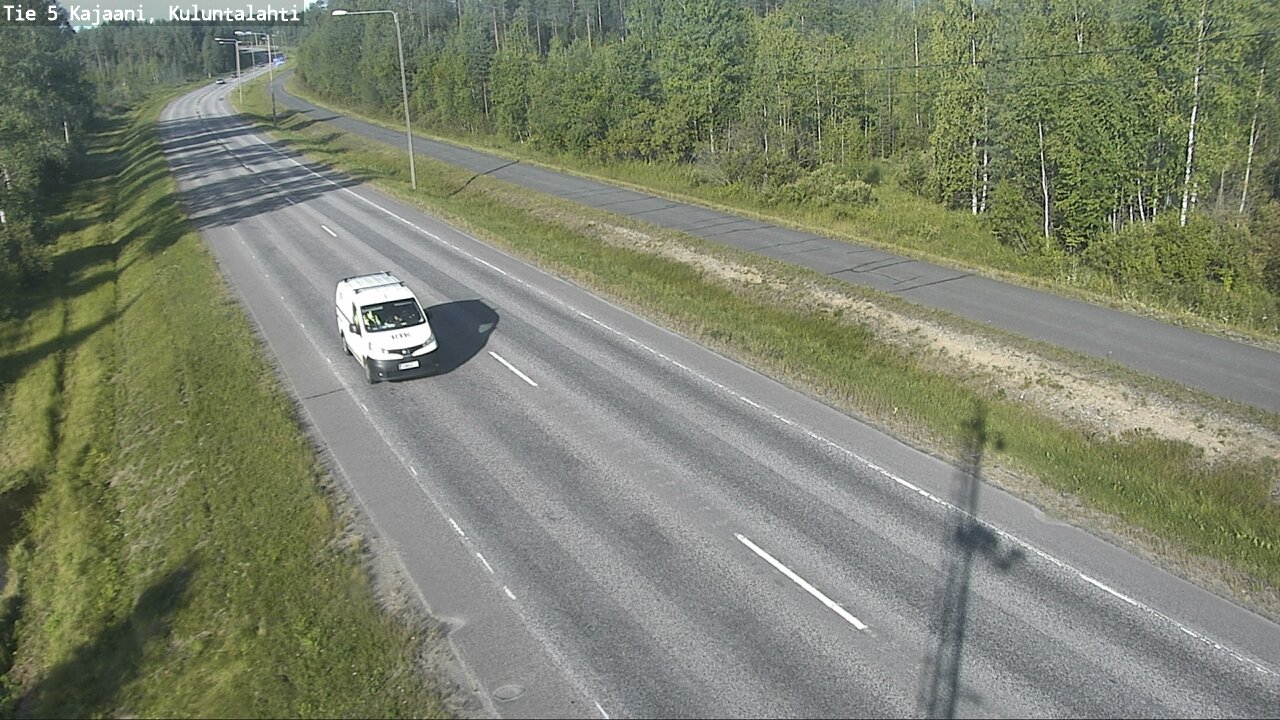Weather Camera Image Väg 5 Kajaani, Kuluntalahti, Kajaani, Kainuu