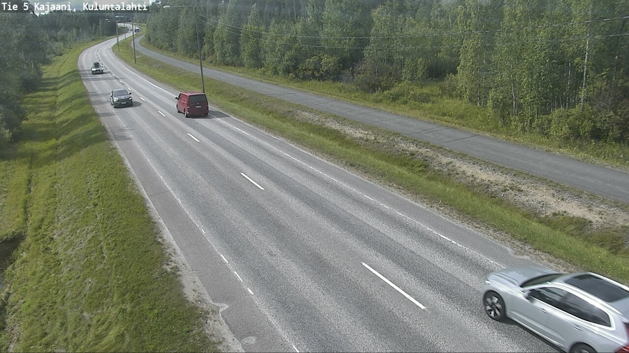 Weather Camera Image Väg 5 Kajaani, Kuluntalahti, Kajaani, Kainuu