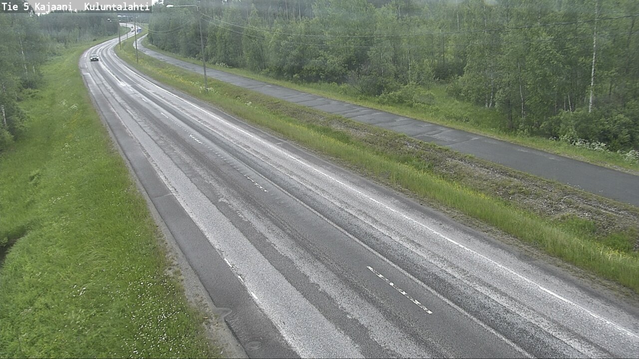 Weather Camera Image Väg 5 Kajaani, Kuluntalahti, Kajaani, Kainuu