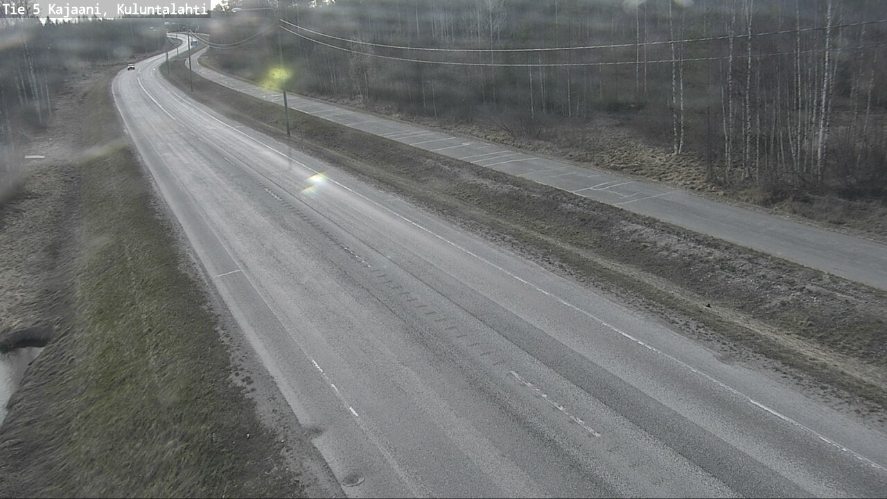 Weather Camera Image Väg 5 Kajaani, Kuluntalahti, Kajaani, Kainuu