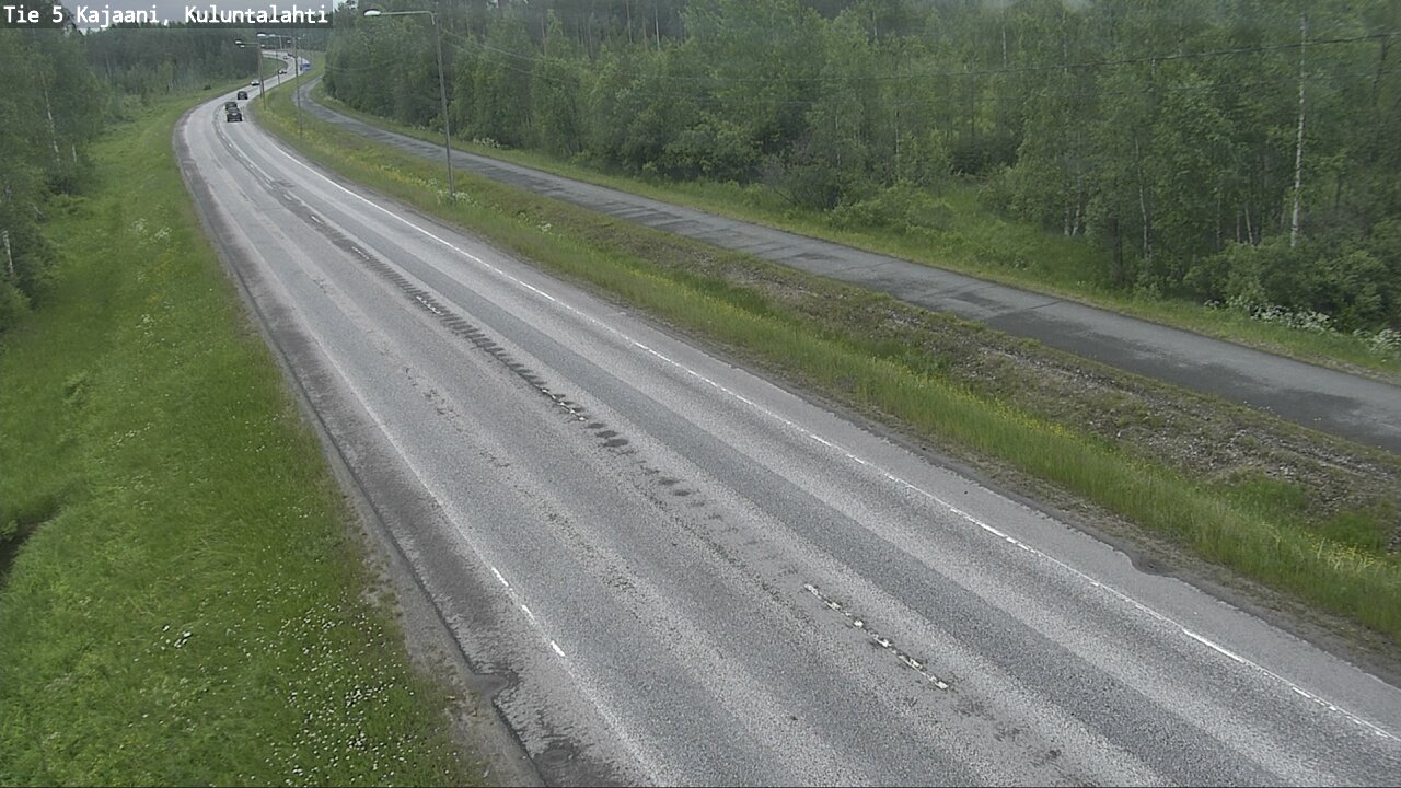 Weather Camera Image Väg 5 Kajaani, Kuluntalahti, Kajaani, Kainuu