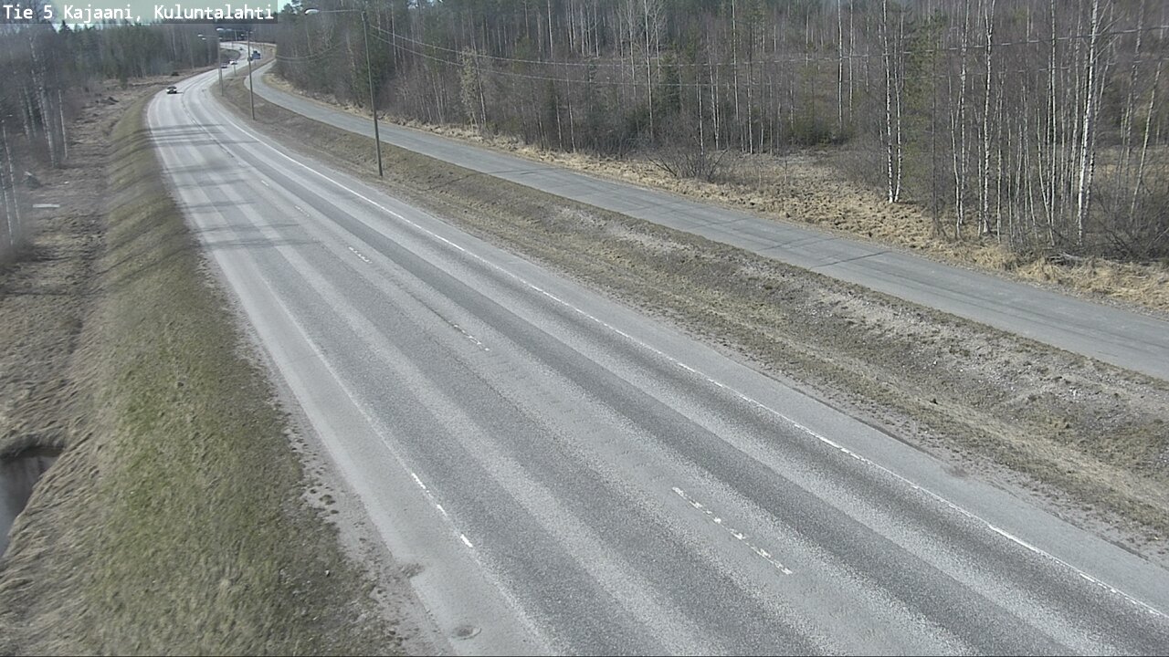 Weather Camera Image Väg 5 Kajaani, Kuluntalahti, Kajaani, Kainuu
