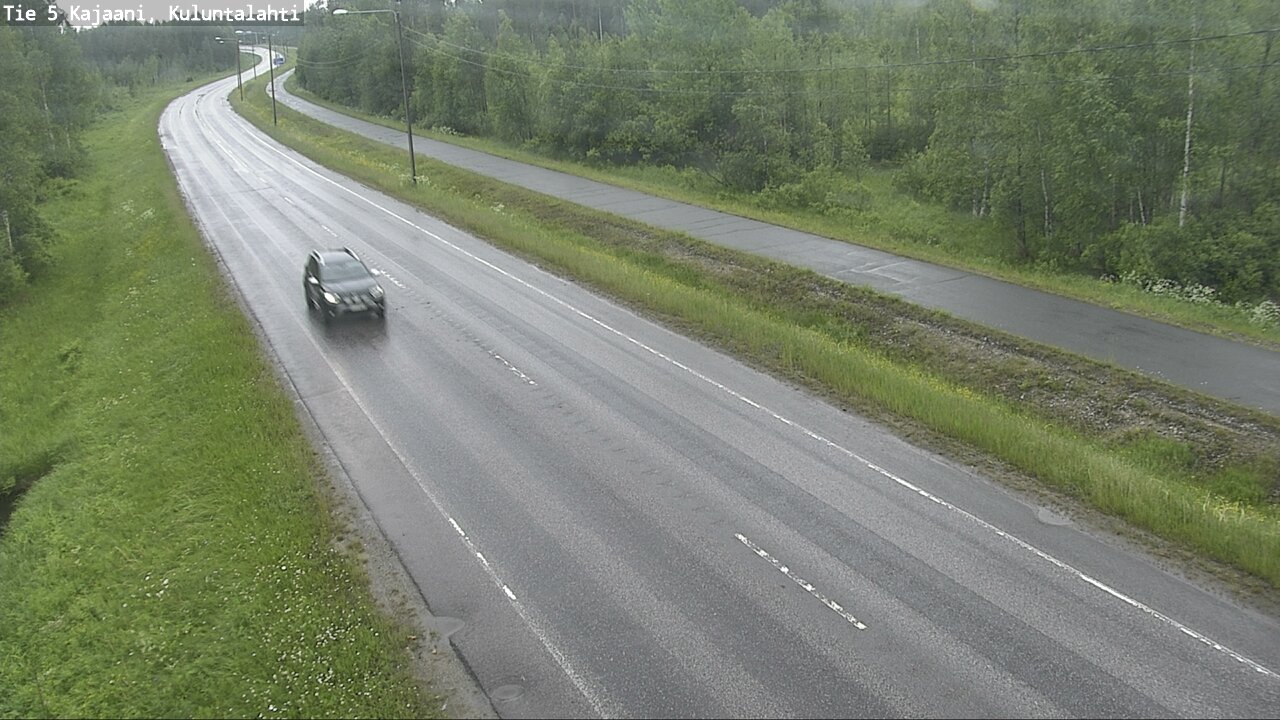 Weather Camera Image Väg 5 Kajaani, Kuluntalahti, Kajaani, Kainuu