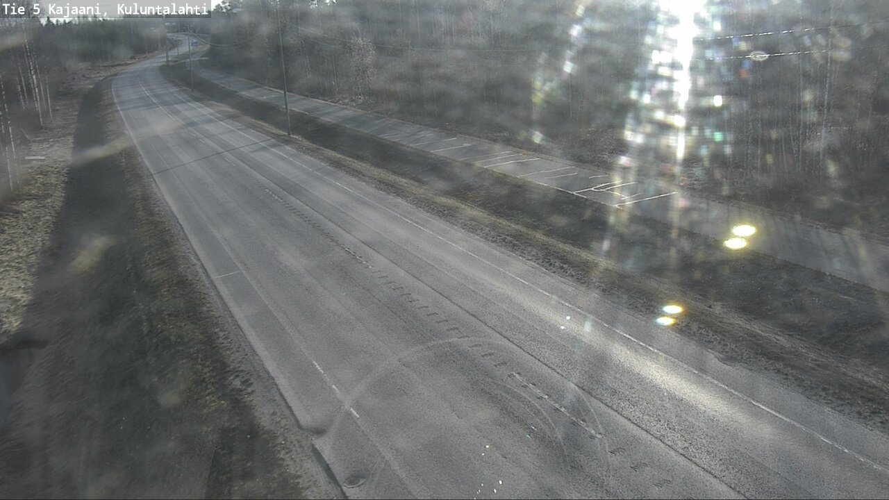 Weather Camera Image Väg 5 Kajaani, Kuluntalahti, Kajaani, Kainuu