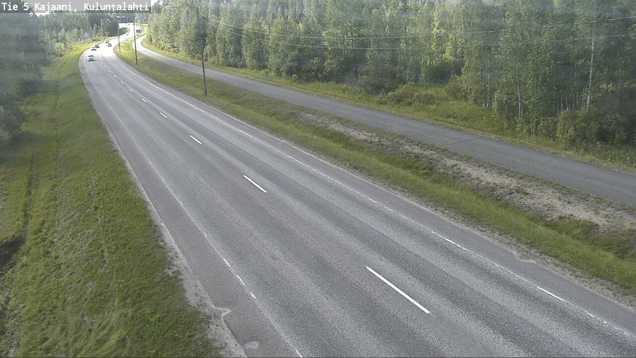 Weather Camera Image Väg 5 Kajaani, Kuluntalahti, Kajaani, Kainuu
