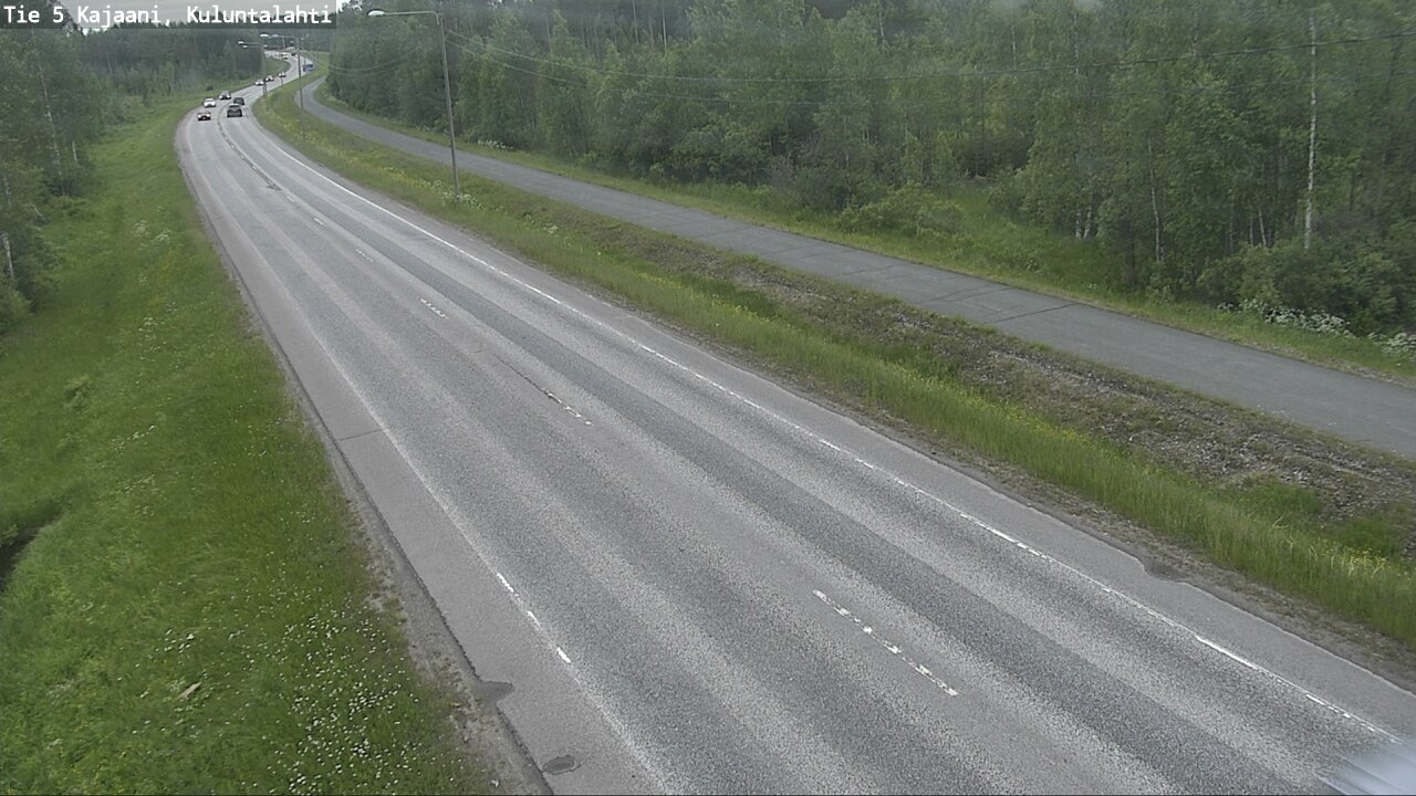 Weather Camera Image Väg 5 Kajaani, Kuluntalahti, Kajaani, Kainuu