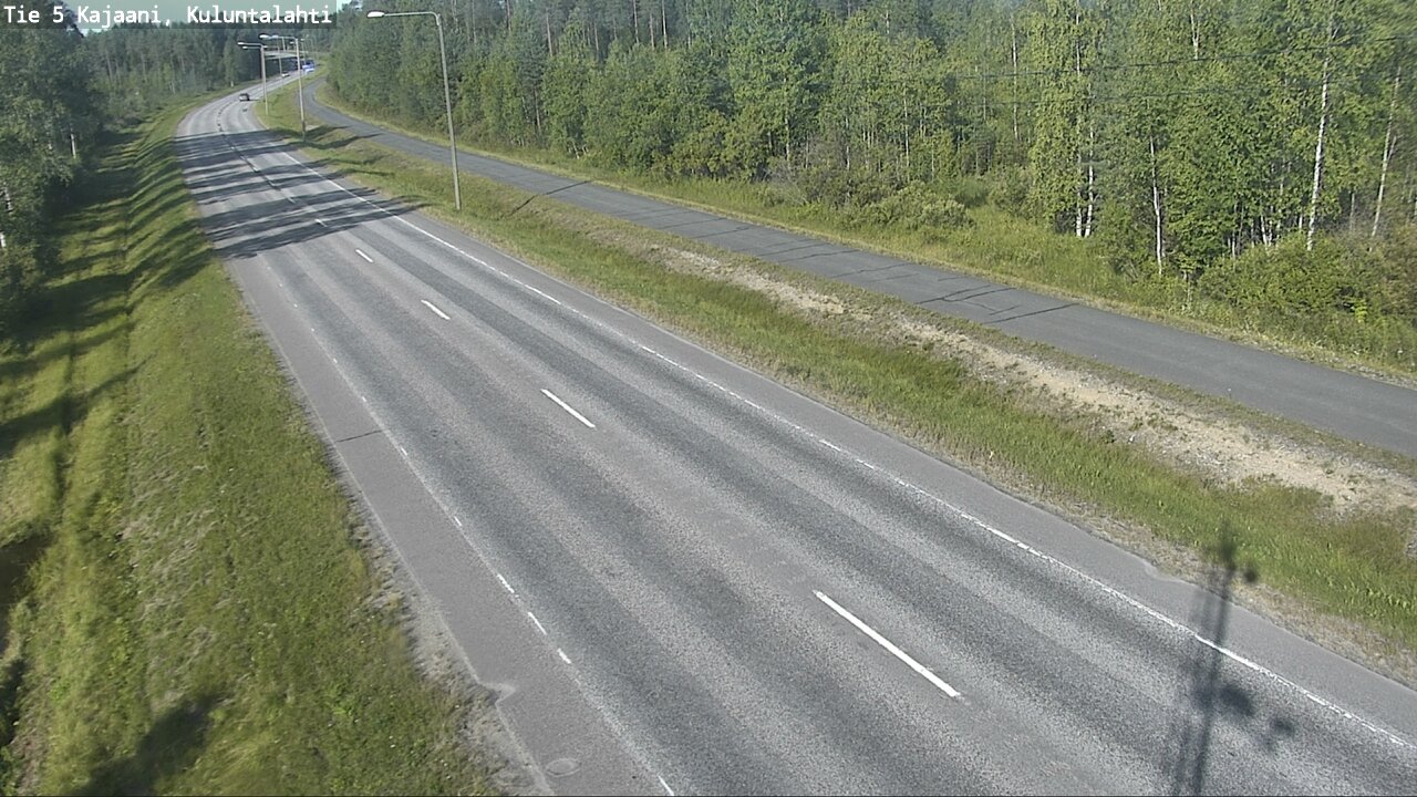Weather Camera Image Väg 5 Kajaani, Kuluntalahti, Kajaani, Kainuu