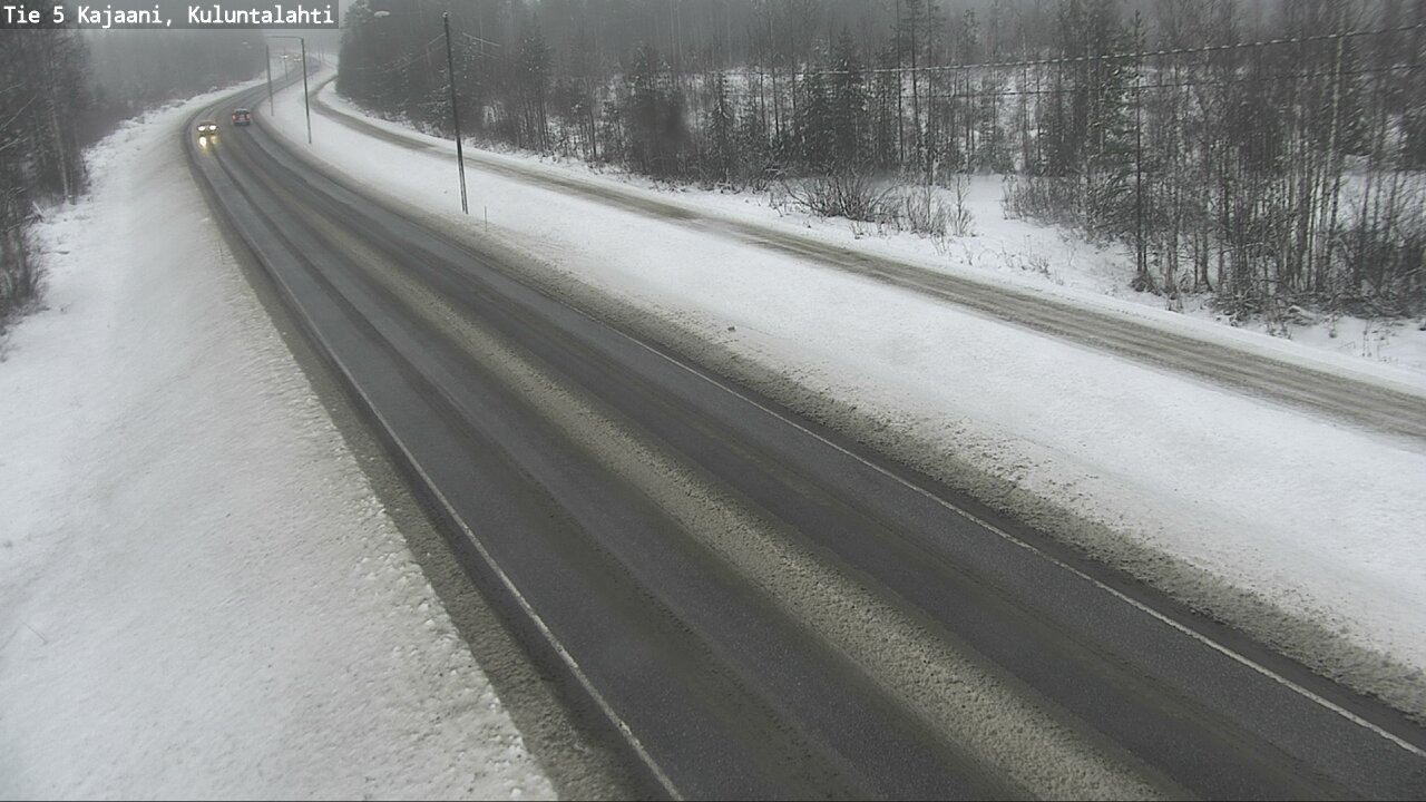 Weather Camera Image Väg 5 Kajaani, Kuluntalahti, Kajaani, Kainuu